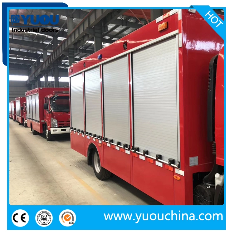 Aluminum Alloy Automatic or Manual Burglar Proof Fire Roller Shutter Security Emergency Door for Fire Firghting Truck