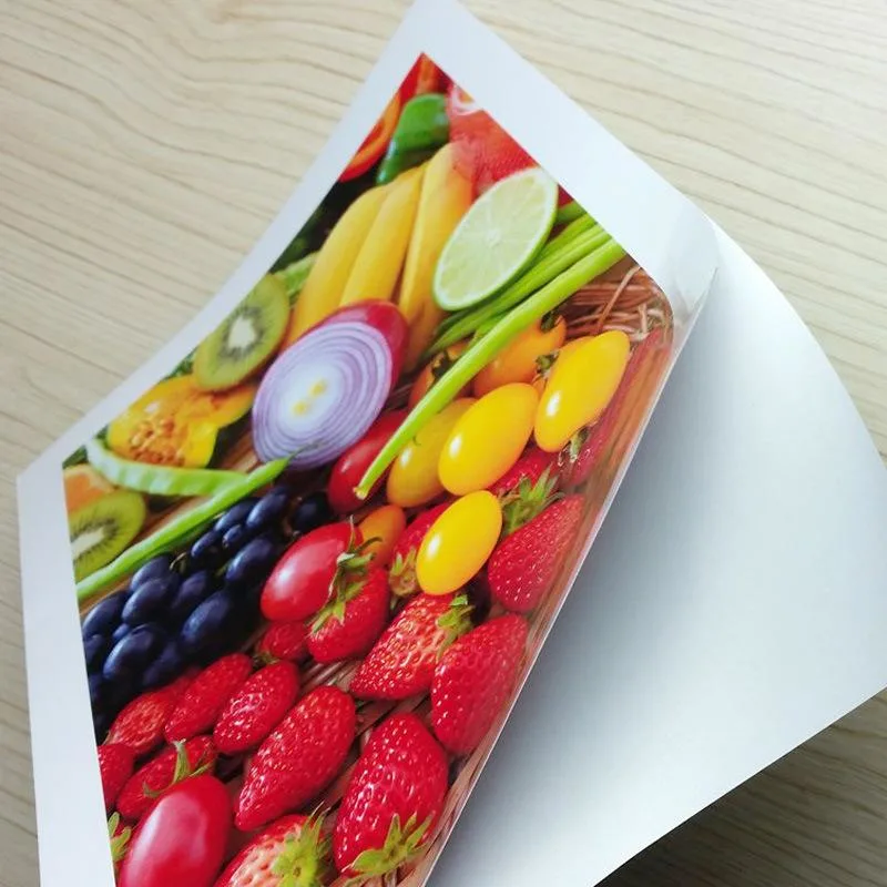 135GSM Stickers A4 High Matte Glossy Single Adhesive Sticker Photo Paper for Inkjet Printing