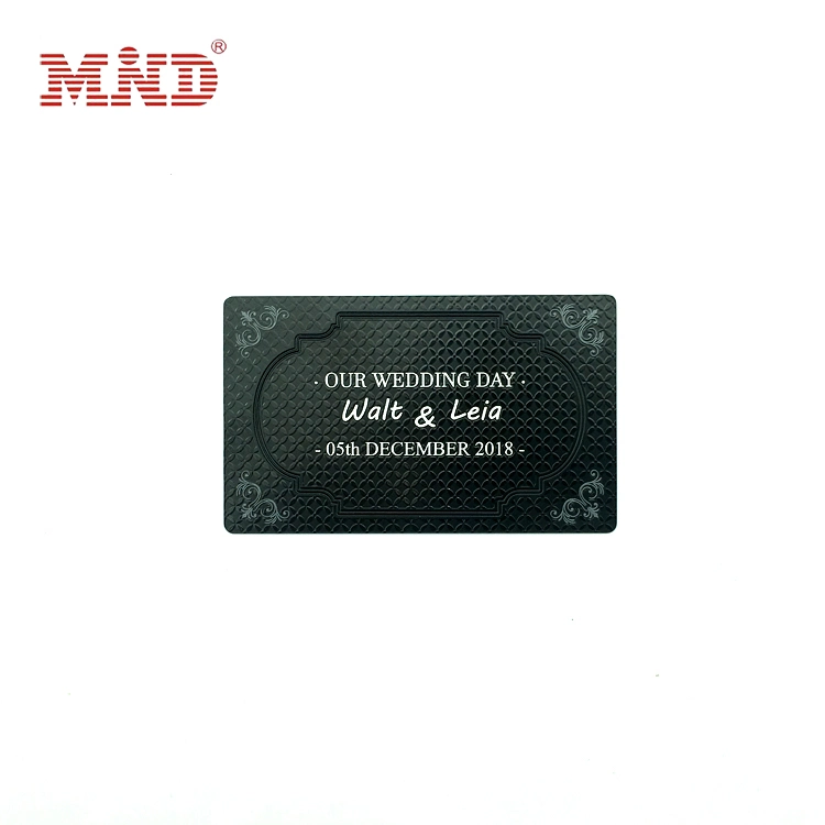 High quality/High cost performance Metal Business Card/Stainless Steel Card/Blank Black Card