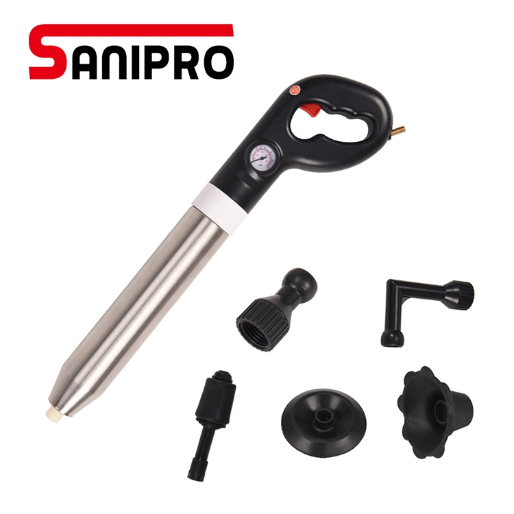 Sanipro Bathroom Toilet Plungers High Pressure Pump Cleaner Powerful Air Plunge Dredge Drain Blaster Gun