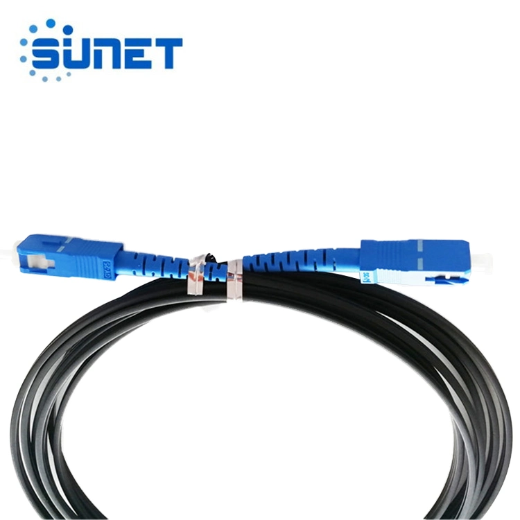 FTTH Outdoor/Indoor 1 Core LSZH G657A1 Fiber Optic Drop Cable Patch Cord with Sc/APC Connector