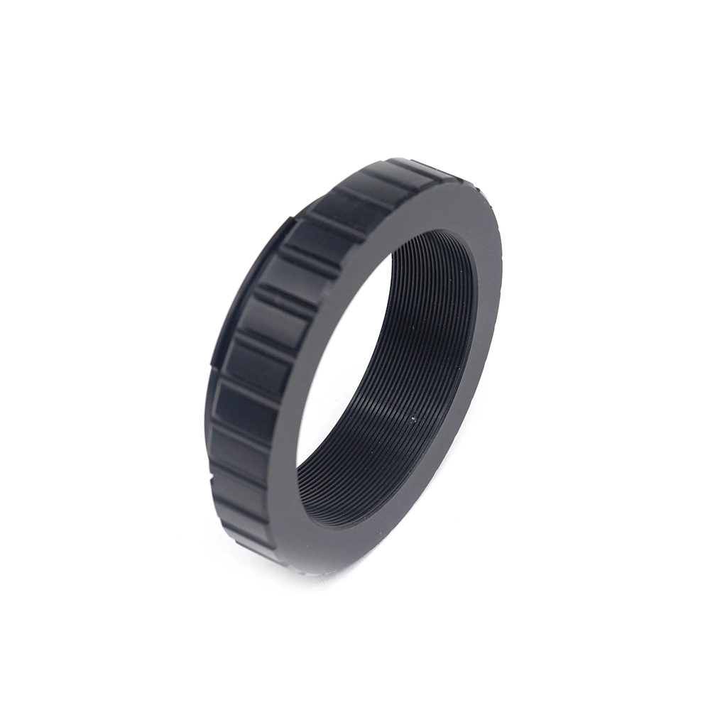 Fabricante OEM personalizado Cámara lente anillo de montaje precisión CNC Fresado Partes anillo adaptador de cámara de aluminio anodizado negro