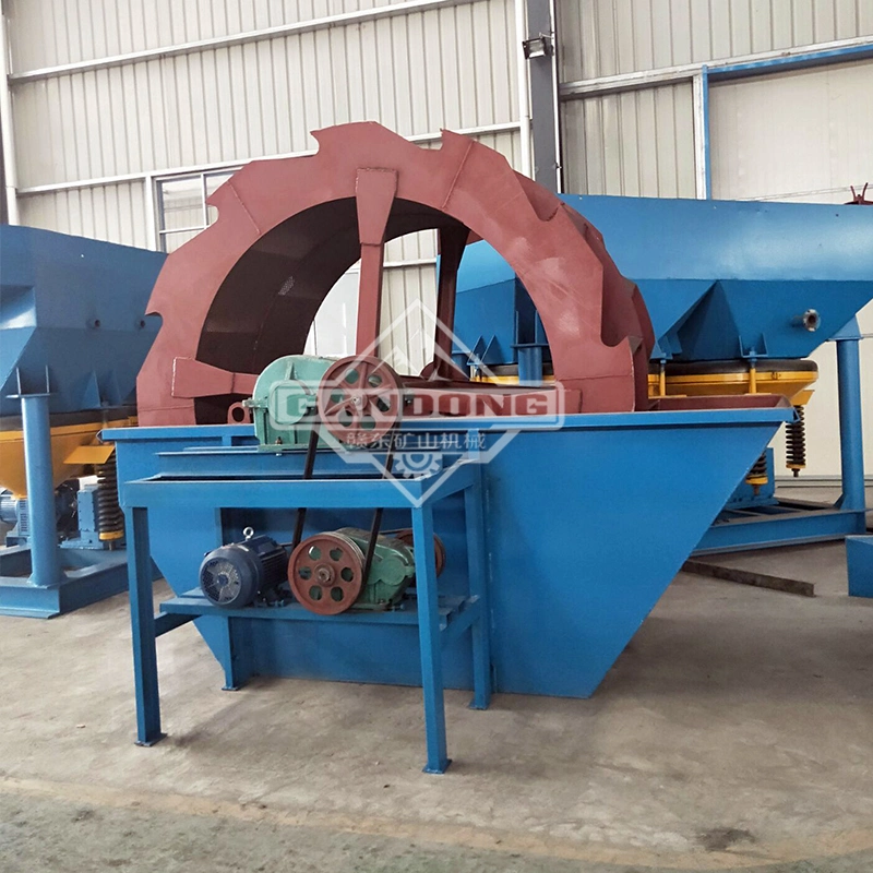 Fine Material Wheel Bucket Sand Washer with Vibration Screen