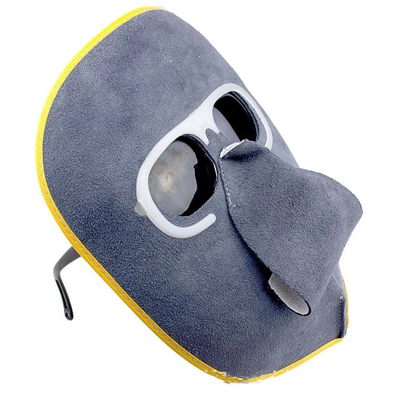 Leather Welding Mask Cowhide Welding Visor Face Shield