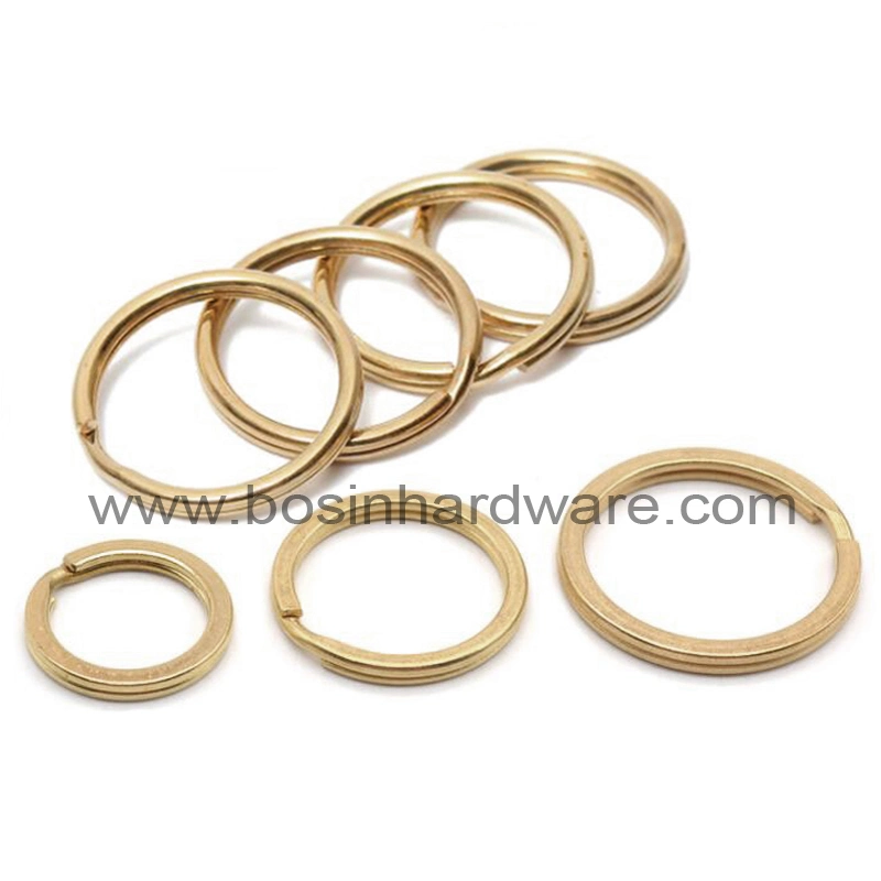 Nickel Plated Metal 25mm Triangle Edge Split Rings