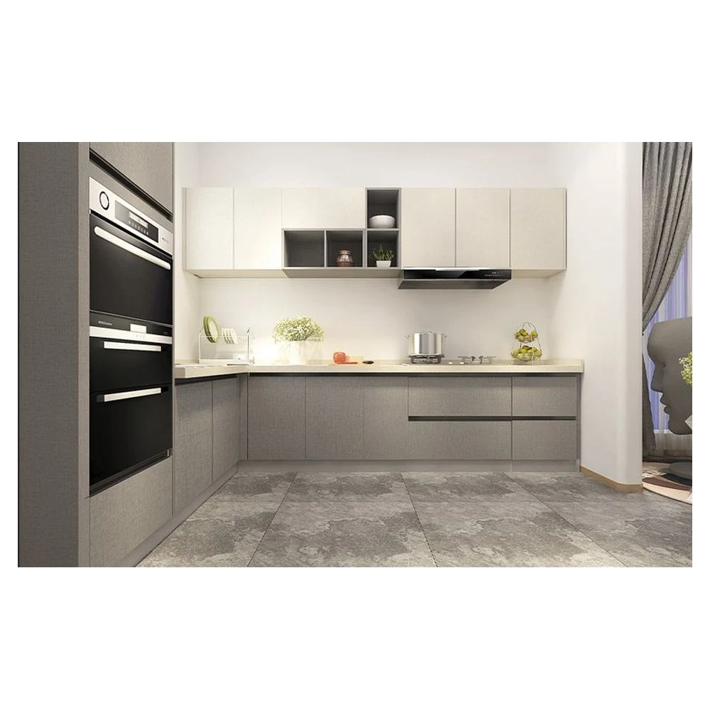 Prima Modern Kitchen Cabinets, Melamine Plywood Door Modern New Trend Kitchen Furniture