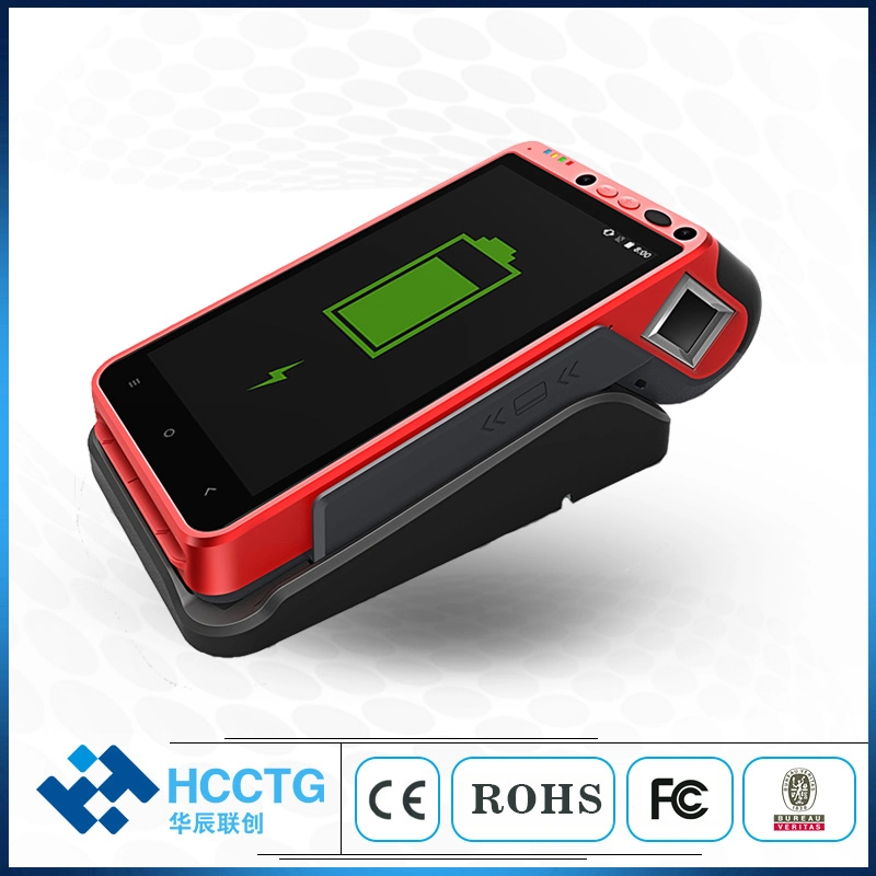 All-in-One Android POS 5.5 Inch Touch Screen Msr IC NFC 1d/2D Qr Code Fingerprint Scanner Support EMV L1 L2 PCI 5.0 (Z100)