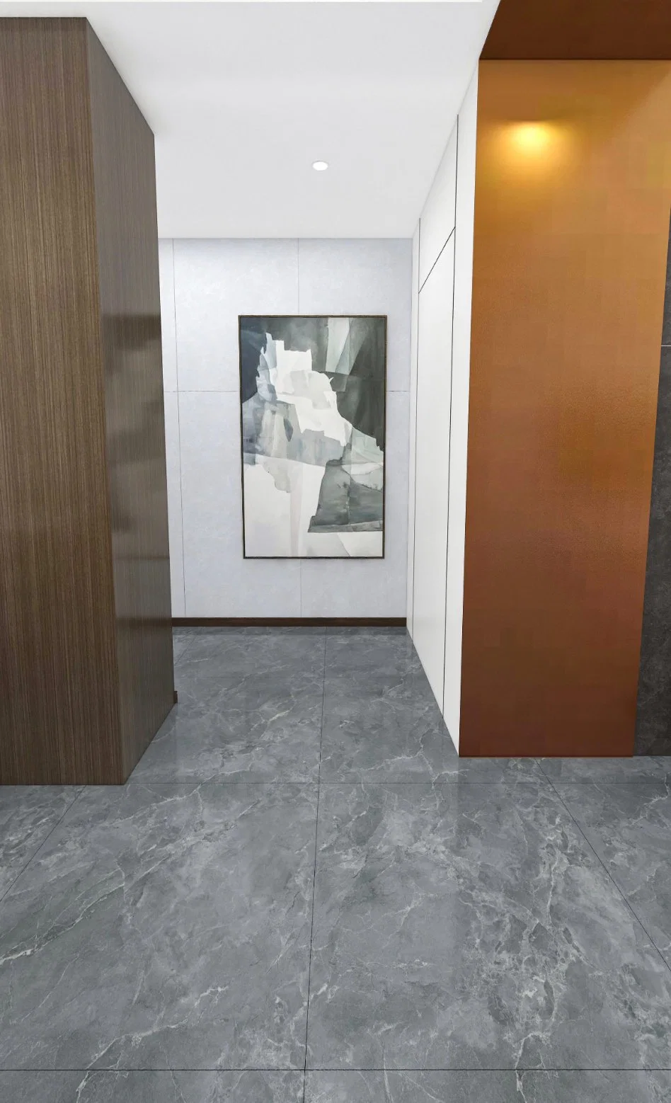 Foshan Guangdong Modern carrelage de marbre de la série globale de 800*800 gris romain le style de vie moderne en brique de chambre