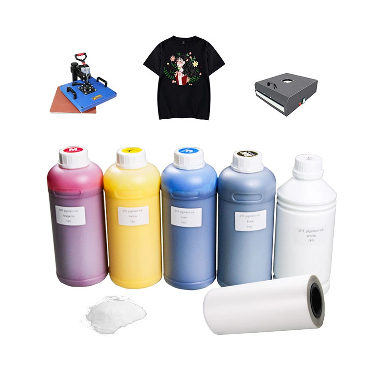 Tinta DTF Premium / Digital Transfer Film Textile Ink CMYK أبيض 100 مل 500 مل 1000 مل