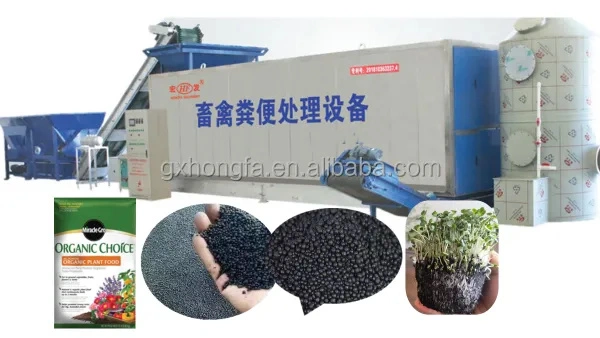 Bio Fertilizer Production Line 50000 Tons Yearly Organic Poultry Manure Fertilizer Granules Making Production Line Machinery