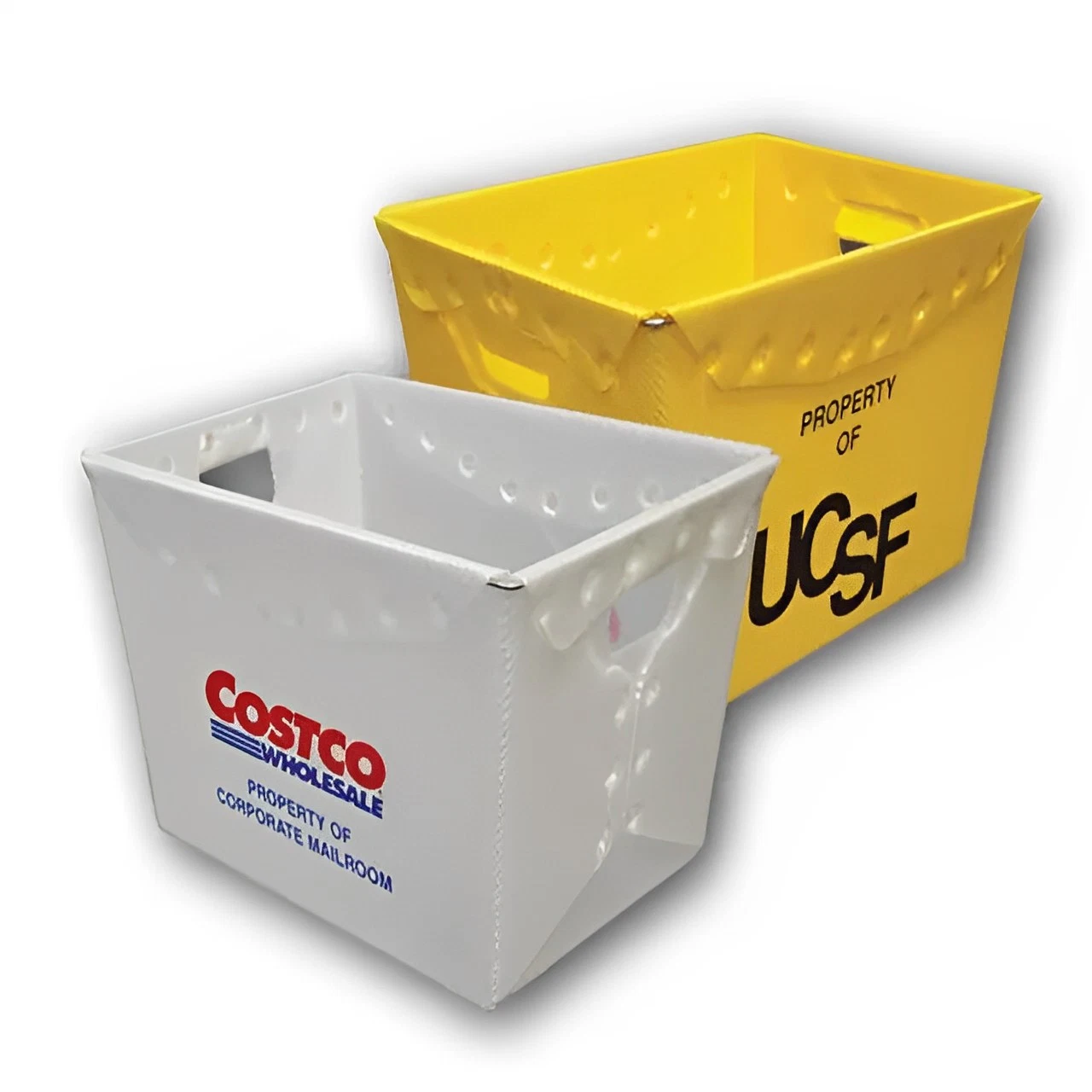 Corflute Plastic Tote Bin with Lid for Storage Stackable Tote Box Stackable Coroplast Tote Box Corrugated Plastic Tote Box UPS Mail Tote DHL Mail Tote