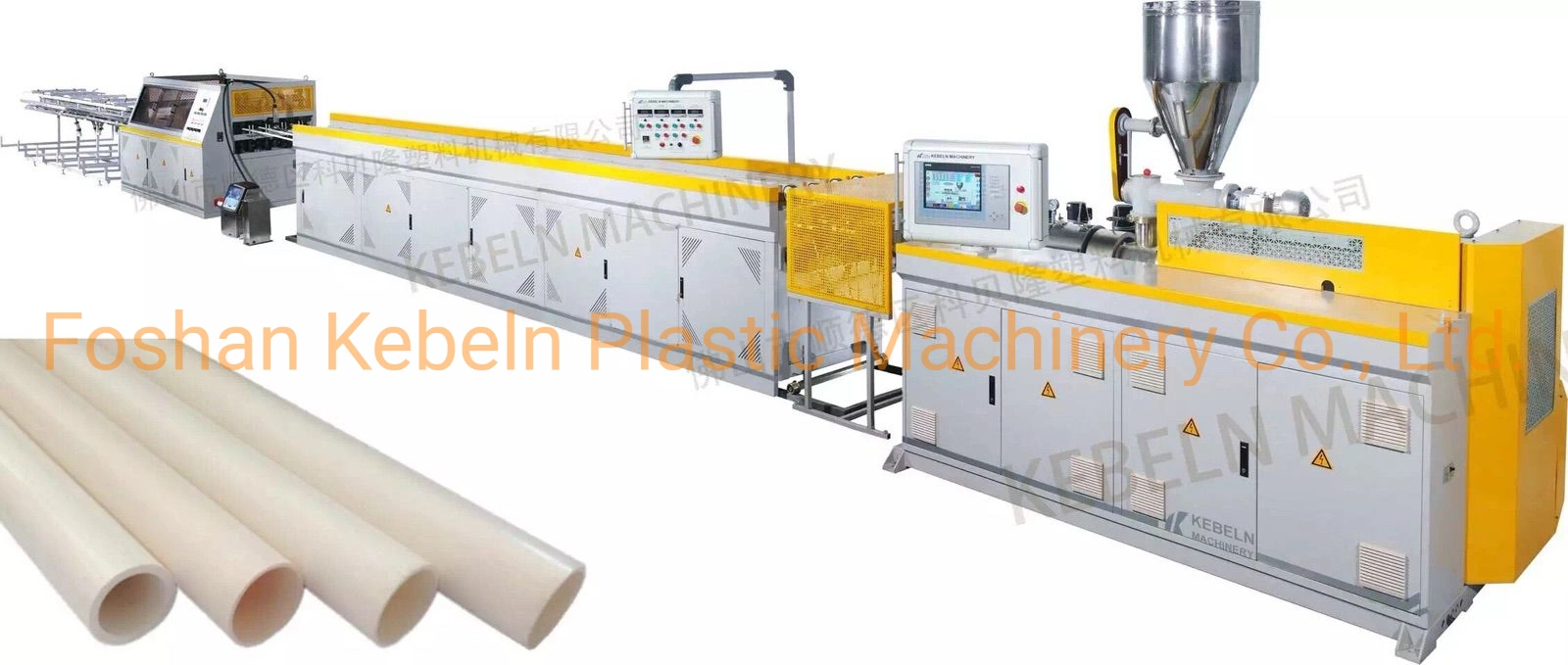 Two Pipe Output PVC Cable Trunking Extrusion Machine Equipment