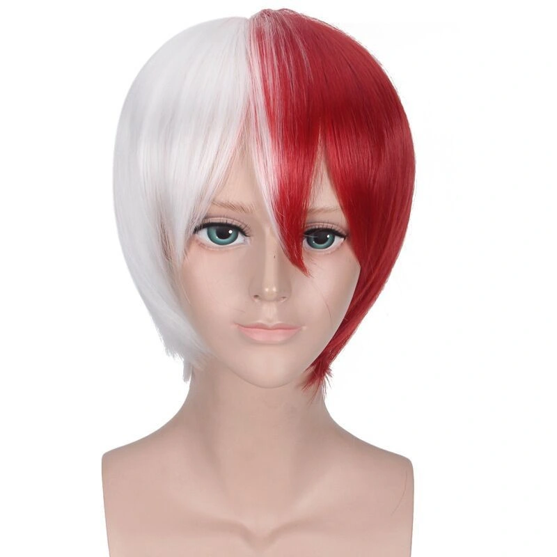 Academy Cosplay Wig Bang Jiao FROZEN Красный и Белый Matching Аниме-Виг