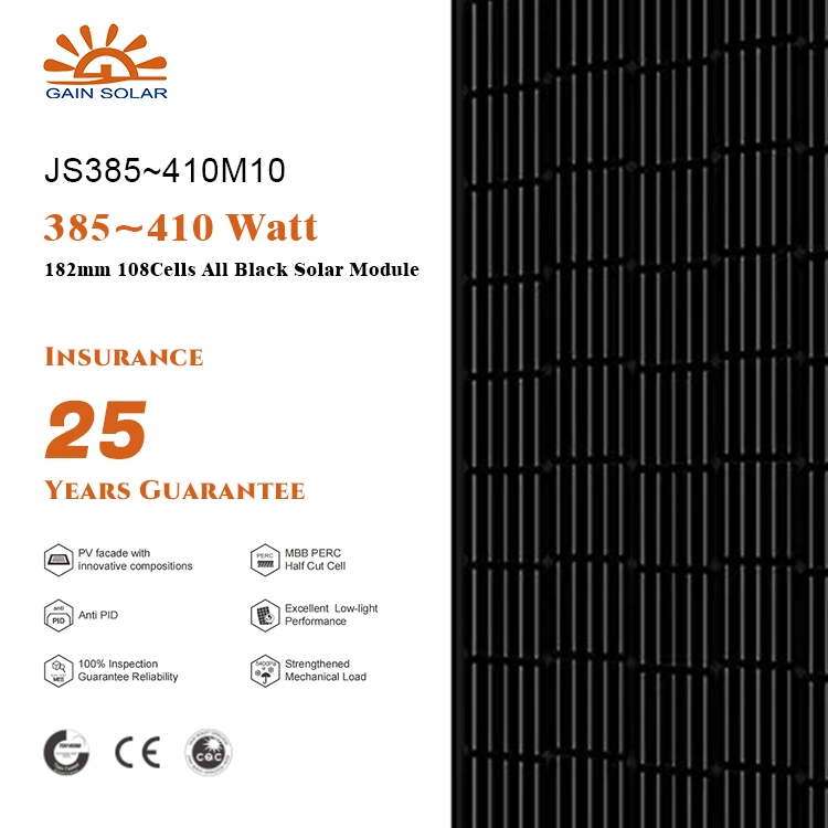 Barata 300 vatios Panel Solar China Paneles Solares OEM en blanco y negro 330W en China