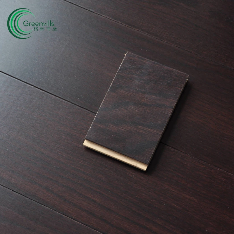 Rendimiento de alta calidad/alto costo Madera original Venta caliente Roble Engineered con contrachapado Suelo de madera de color wenge