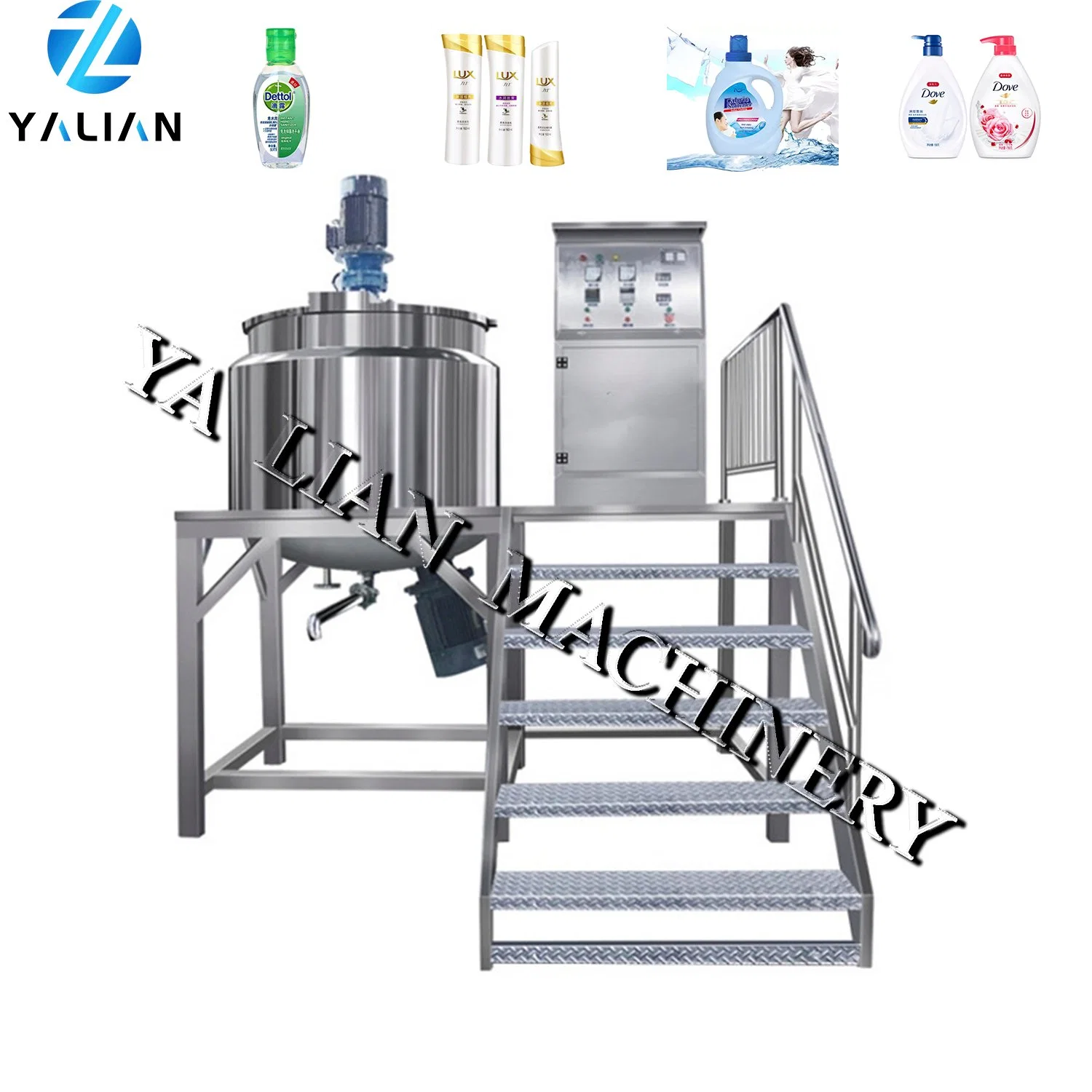 Commercial Food Mixer Milk Egg Flour Mixing Food Blender Mixer Food Paste Mixer Stainless Steel Tank 200L