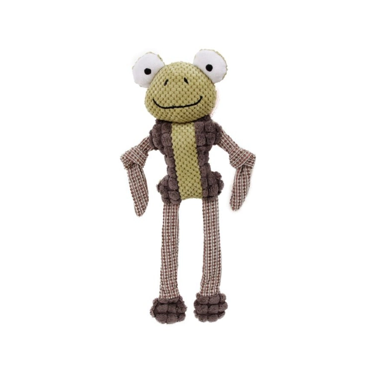 Lovely Soft New Design Frog Shape Squeaky Pet Toys Plush for Dog