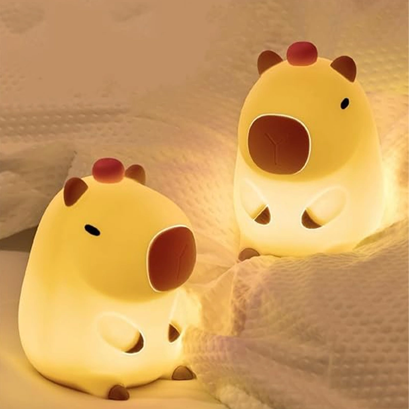 Customized Capybara Night Light Capybara Tap Tap LED Night Lamp Animal Lamp