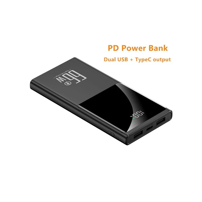 Best Selling High Quality 10000mAh Powerbank 66W Fast Charging Type C Output Portable Slim 10000mAh Power Bank