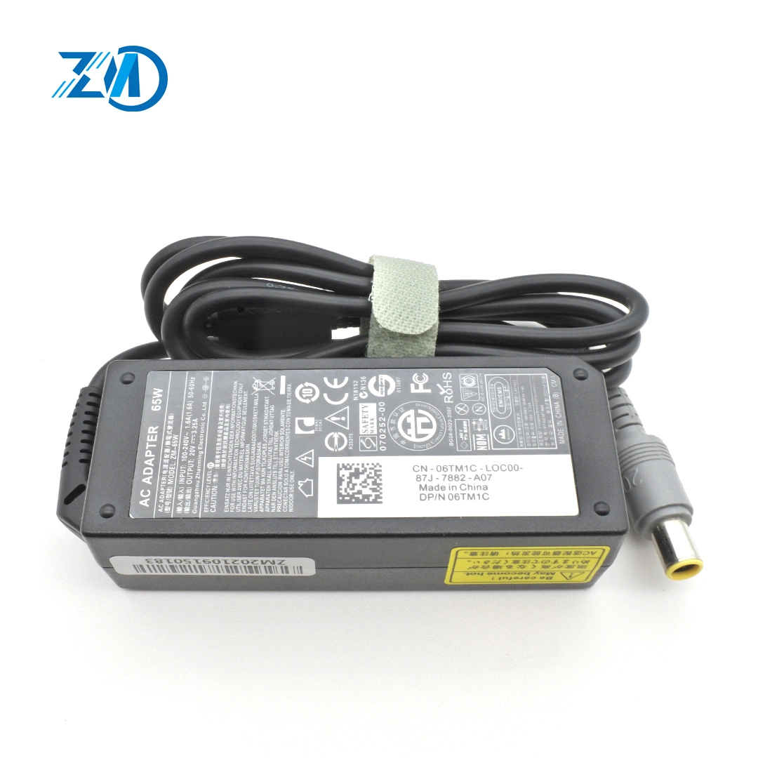 China Fabricação carregadores de computadores portáteis Acessórios Universal 65W 20V 3.25A 8.0 * 5.5mm Adaptador de alimentação para computador portátil para Lenovo