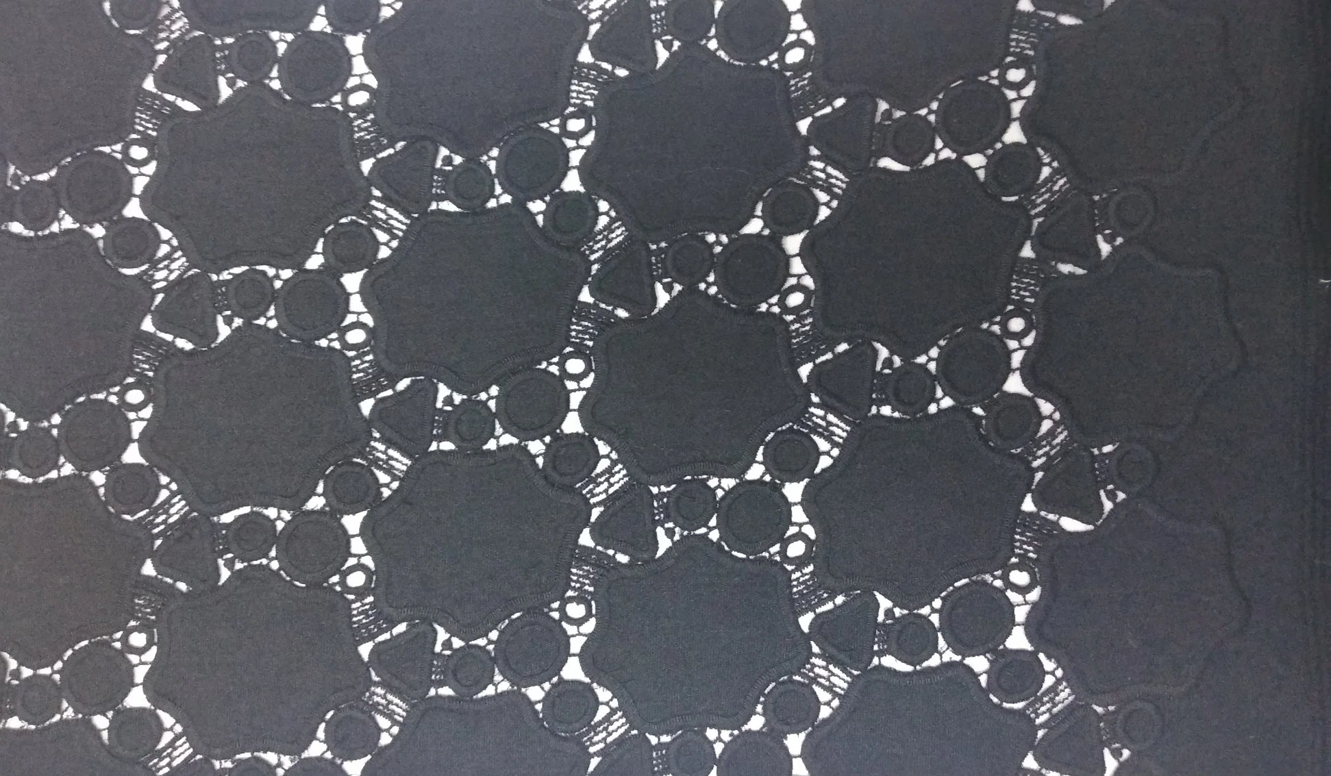 Leather Embroidery Lace Fabric Chemical Garment Lace