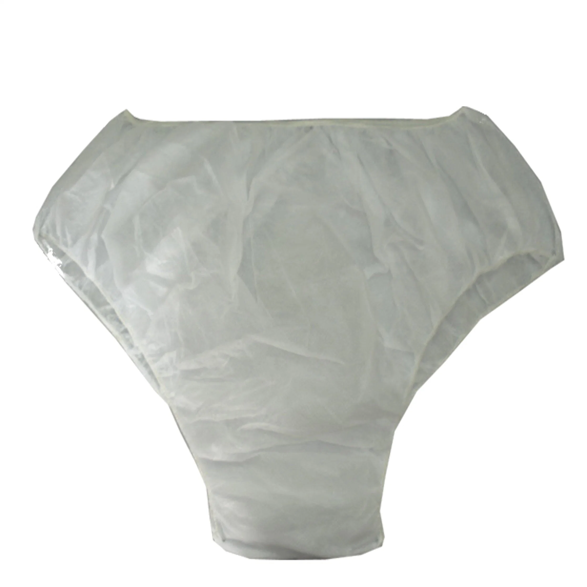 Ropa interior desechable Nonwoven blanco/escritos para hombres