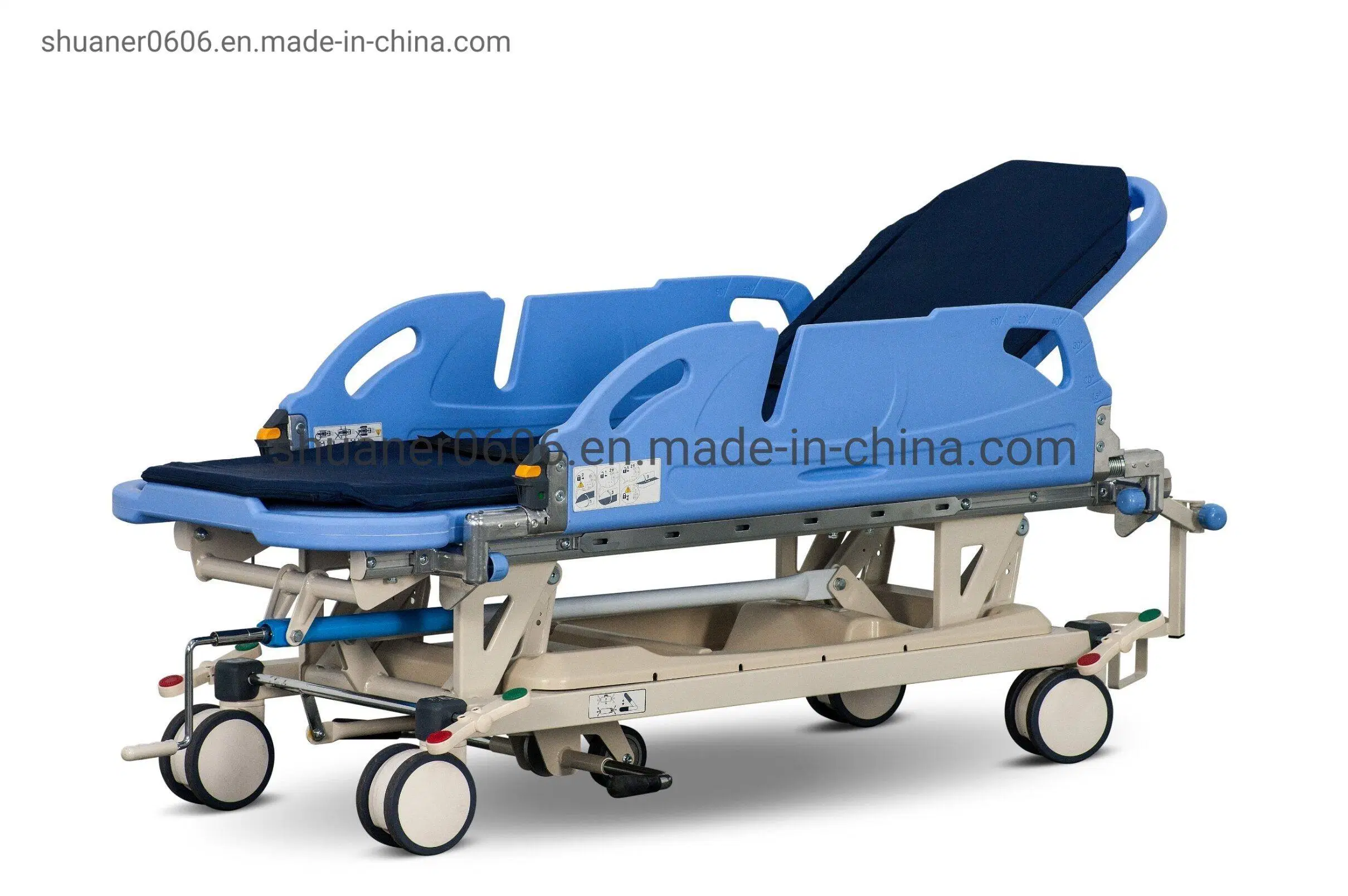 Two Seperated Hydraulic Pump Medical Hydraulic Emergency Transfer Folding Stretcher