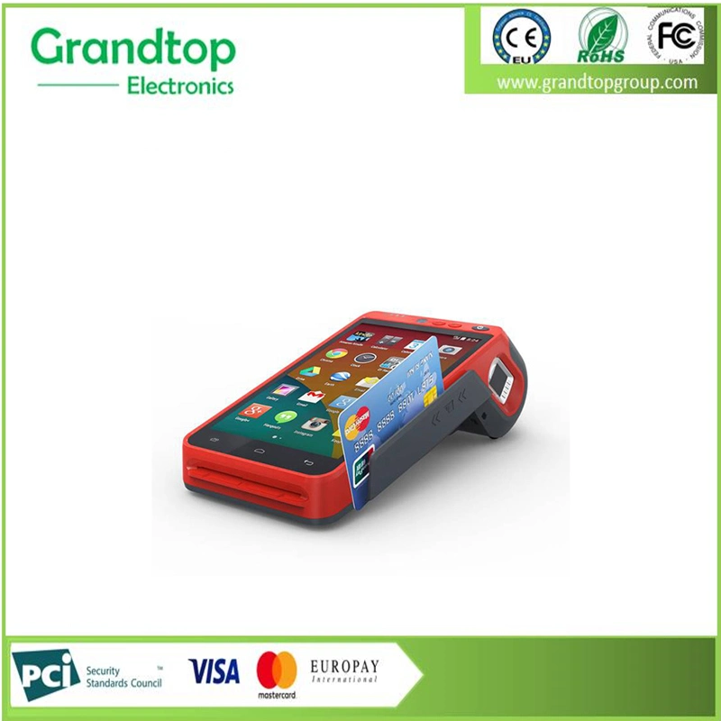 Bus Ticket Payment Terminal with Built-in Printer NFC 3G 4G WiFi Handheld Smart POS