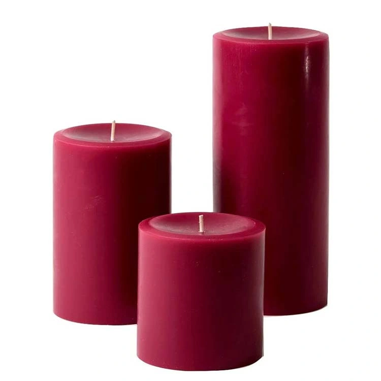 Novo design Pillar Candle para festa, casamento, decoração casa Natal