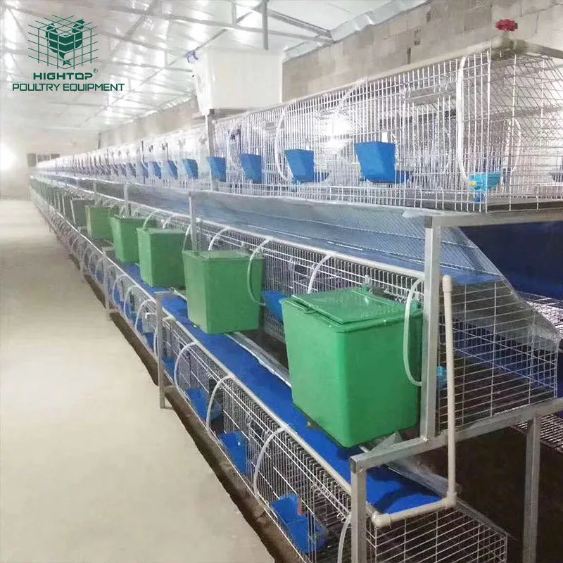 Cheap Durable Galvanized Welded Metal Wire Mesh Rabbit Breeding Cage For Kenya Farm