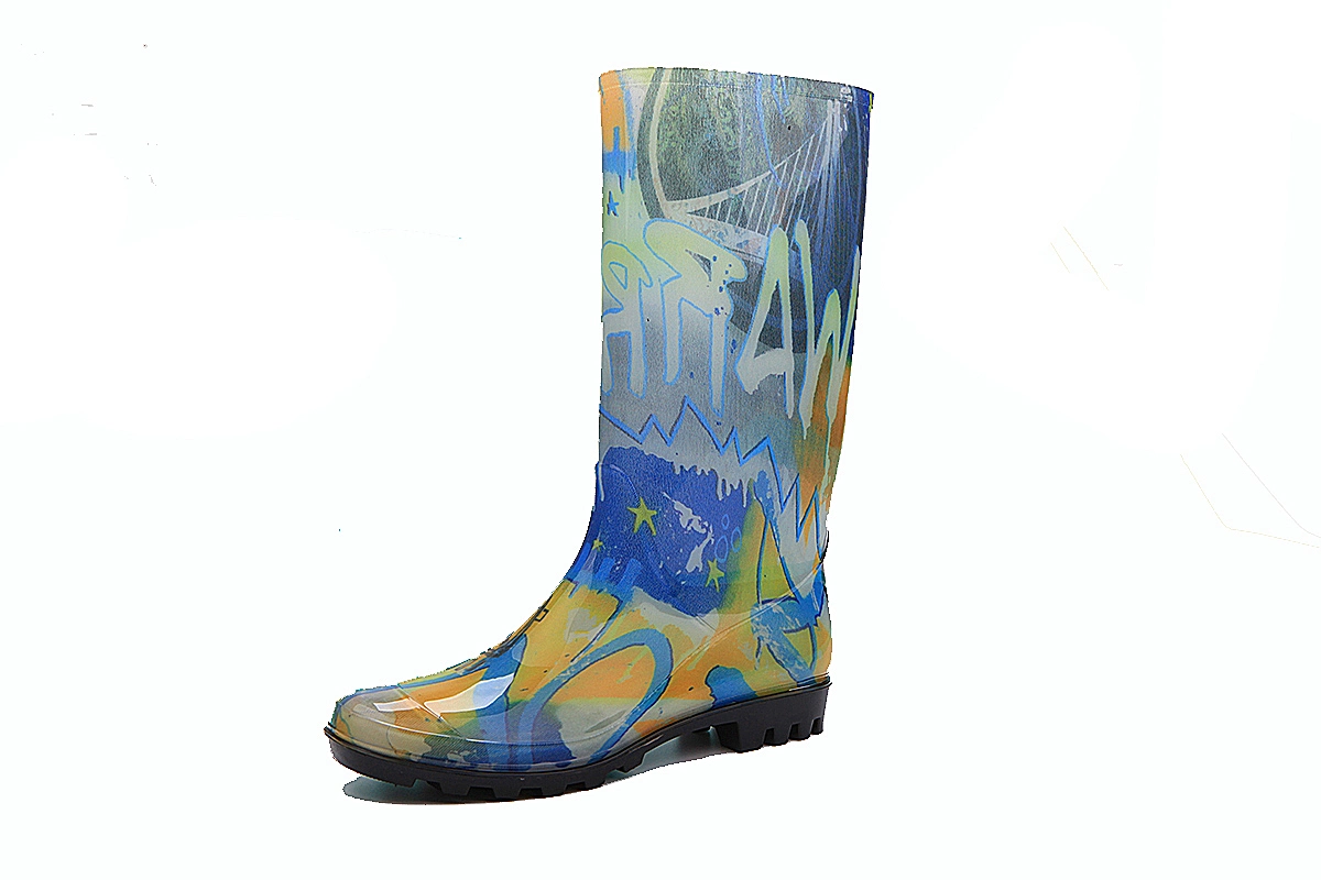 Women Waterproof Thigh High Clear Jelly PVC Waterproof Wellies Rain Boots Rainboots for Lady