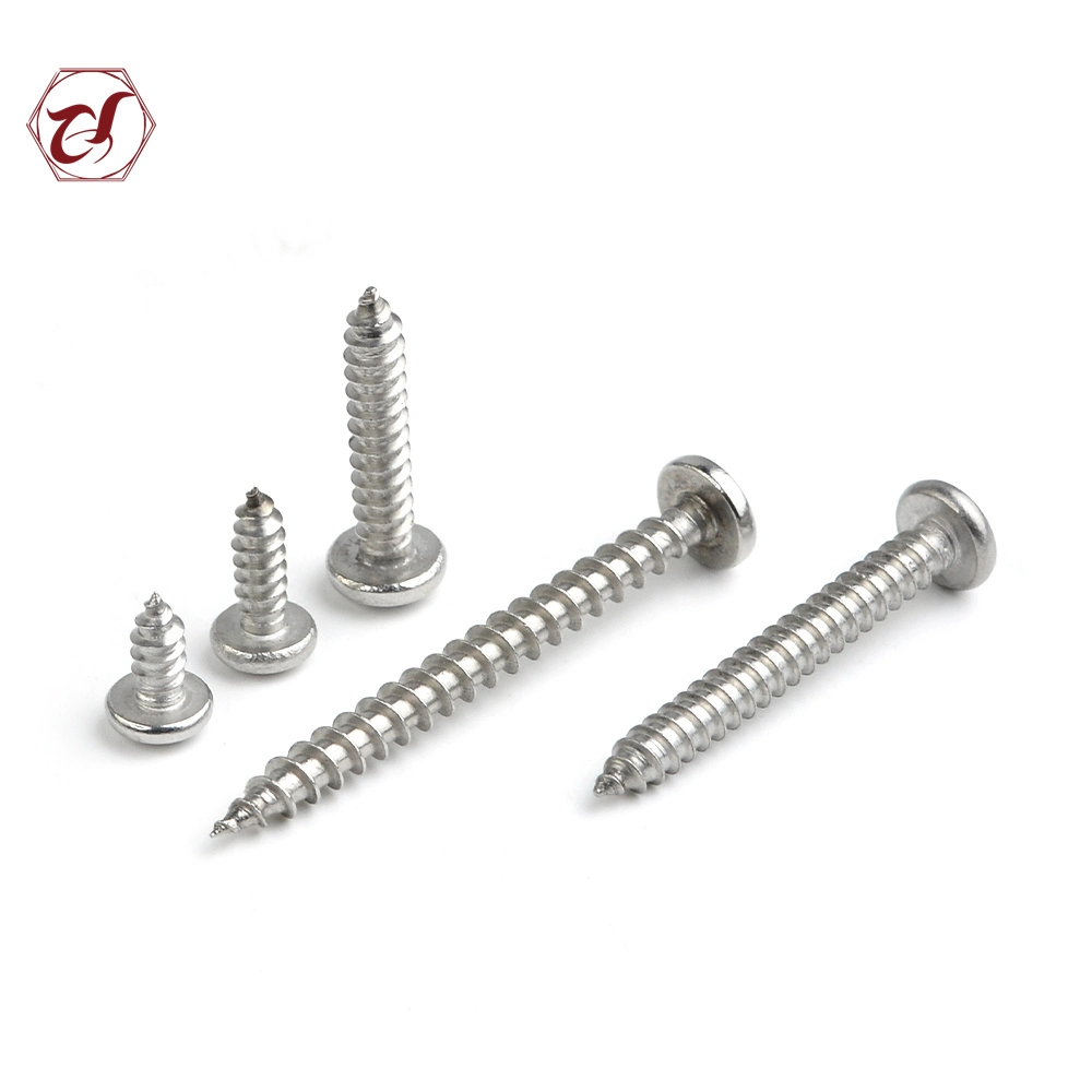 Stainless Steel 316 Tapping Screw Ss 304 DIN 7981 Pan Head Self Tapping Screws A2 Tapping Screws A4 Tapping Screws