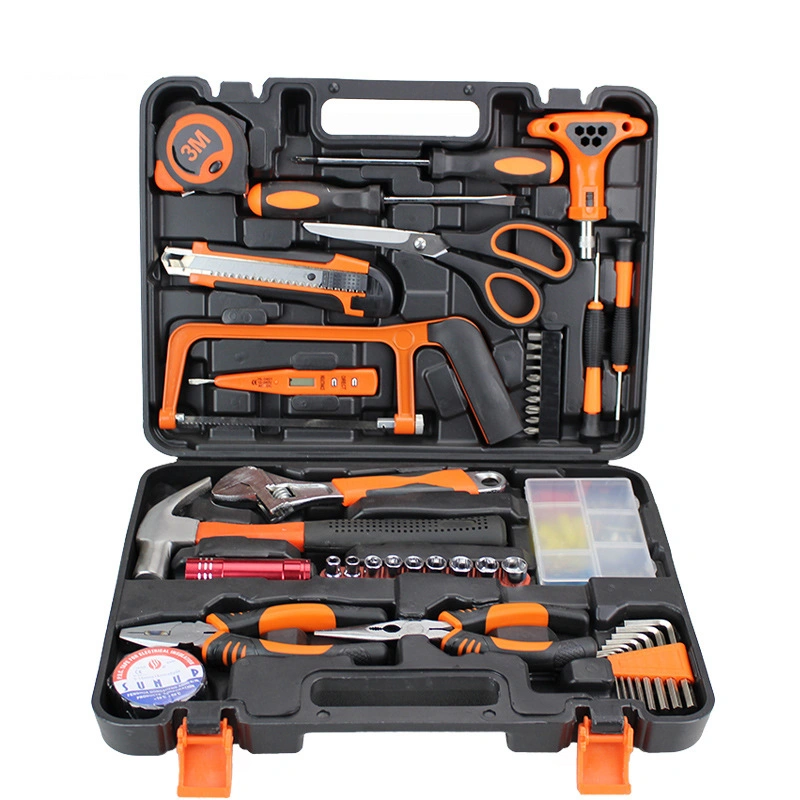 Professional Custom 100PCS Power Hand Tools Electric Drill Household Complete Tool Kit Box Set for Home