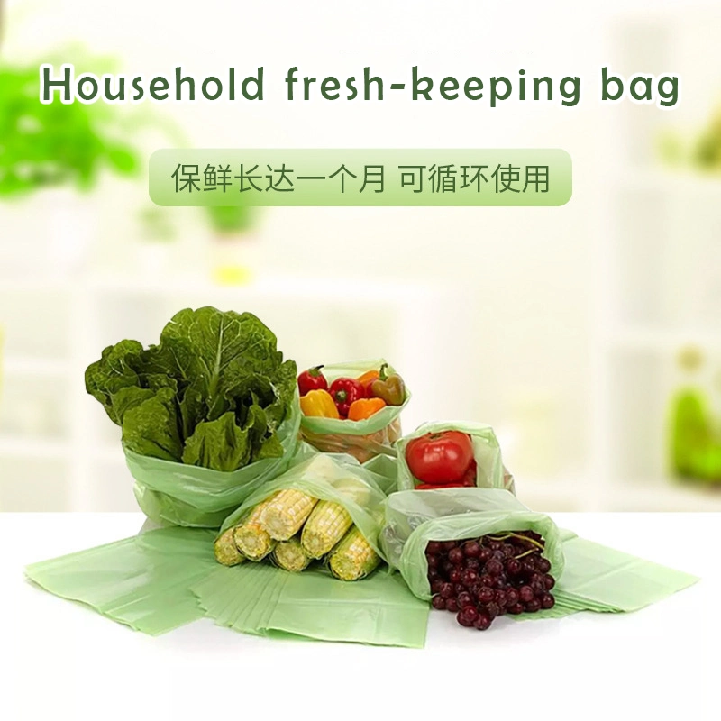 Hogar reutilizable de frutas y vegetales Fresh-Keeping activo, con una duración Fresh-Keeping Bolsa Bolsa de basura de alimentos