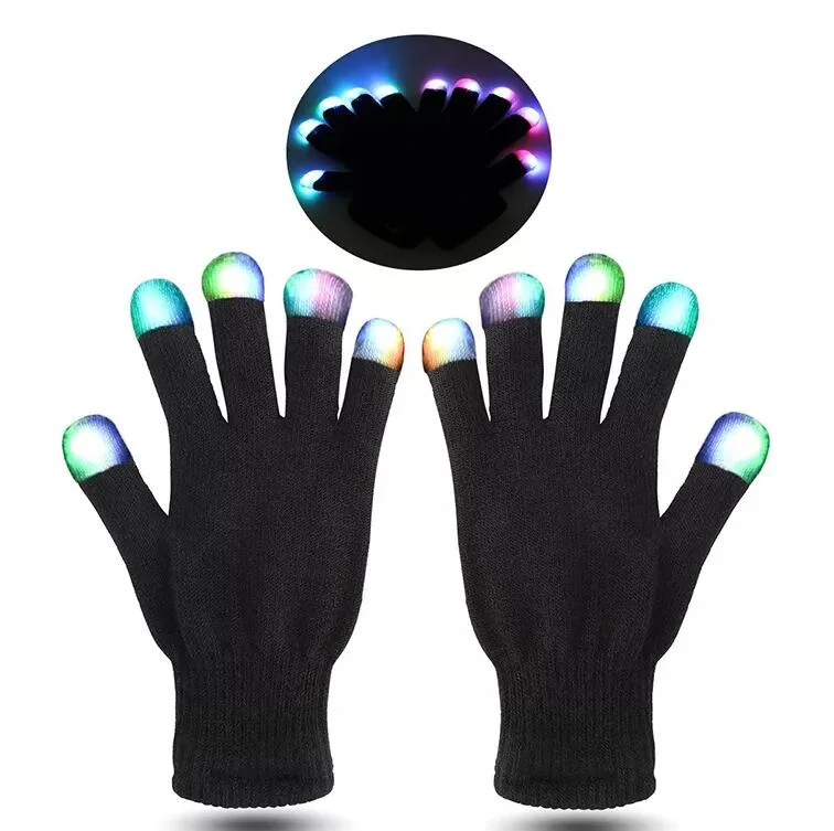 Los adultos iluminado LED Halloween guantes para Regalos y artesanías