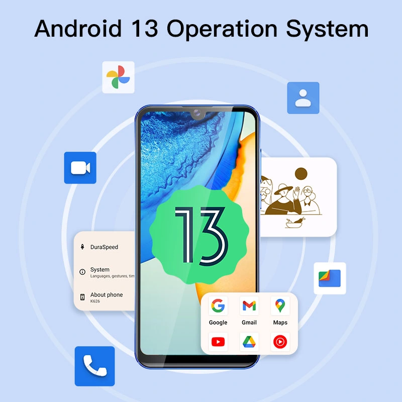 Смартфон OEM завод! ! ! Смарт-мобильный телефон Android 13 с тремя камерами и поддержкой быстрой зарядки