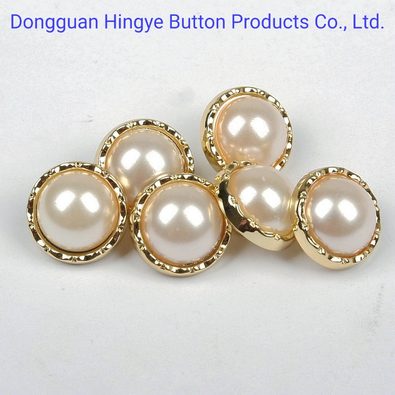 Plastic Button ABS Plated Button Gold Color ABS Sewing on Jeans Shank Button for Shirt Accessories