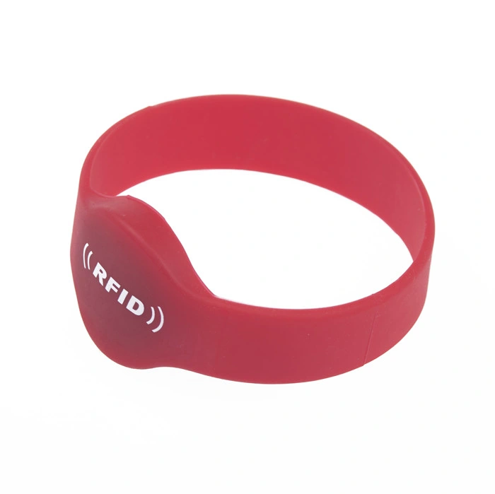 125kHz Bracelet Bracelet en silicone double de la puce RFID TK4100 T5577 13.56MHz NFC billet RFID Bande de poignet à main pour la natation pauvres