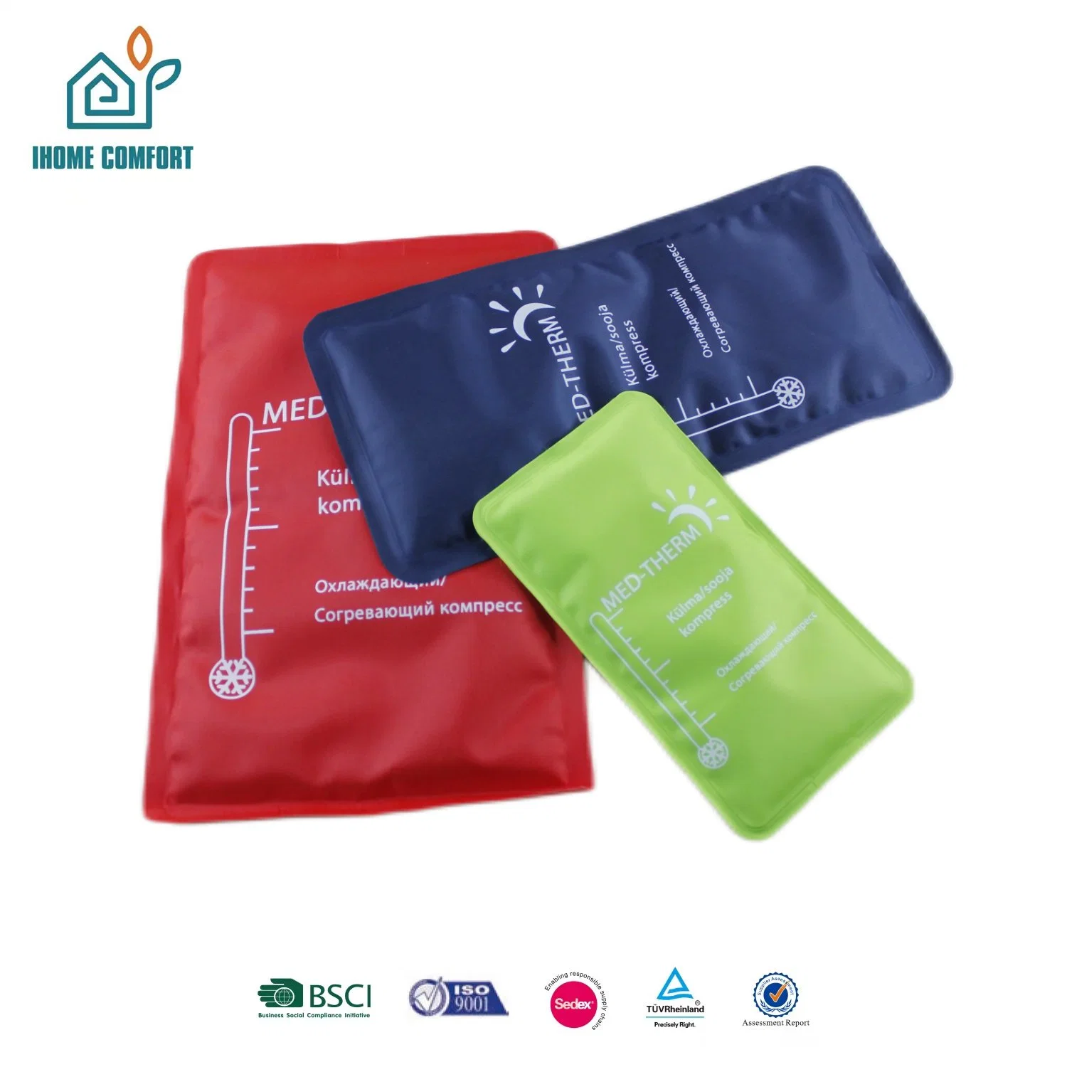 Premium OEM Non Toxic Ice Warm Compress Pain Relief Wrap Reusable Instant Hot Cold Pack