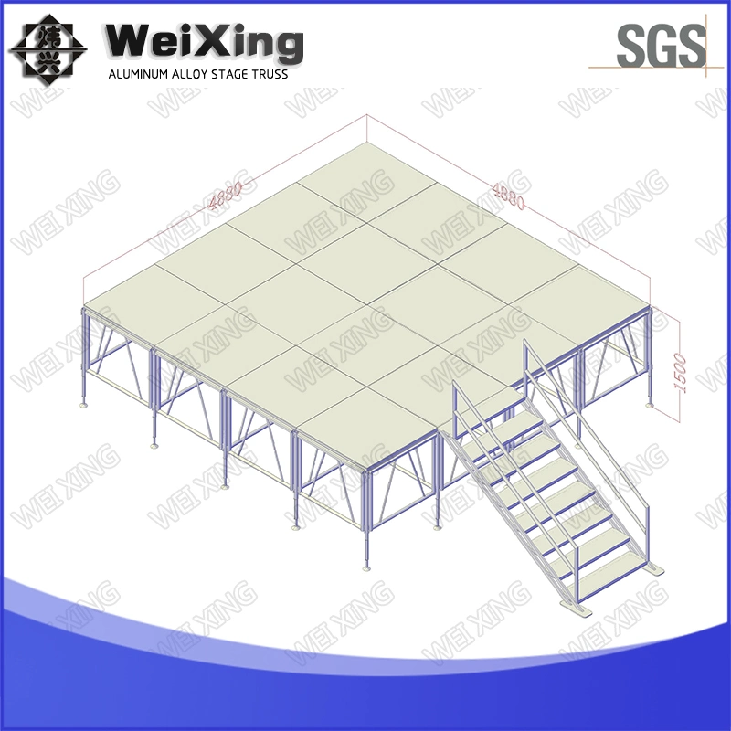 6X6X8m, 300X300mm Line Array Speaker Stand Light Spigot Truss for Stage Truss System Big Event Aluminum Stage Wedding Stage Decoration