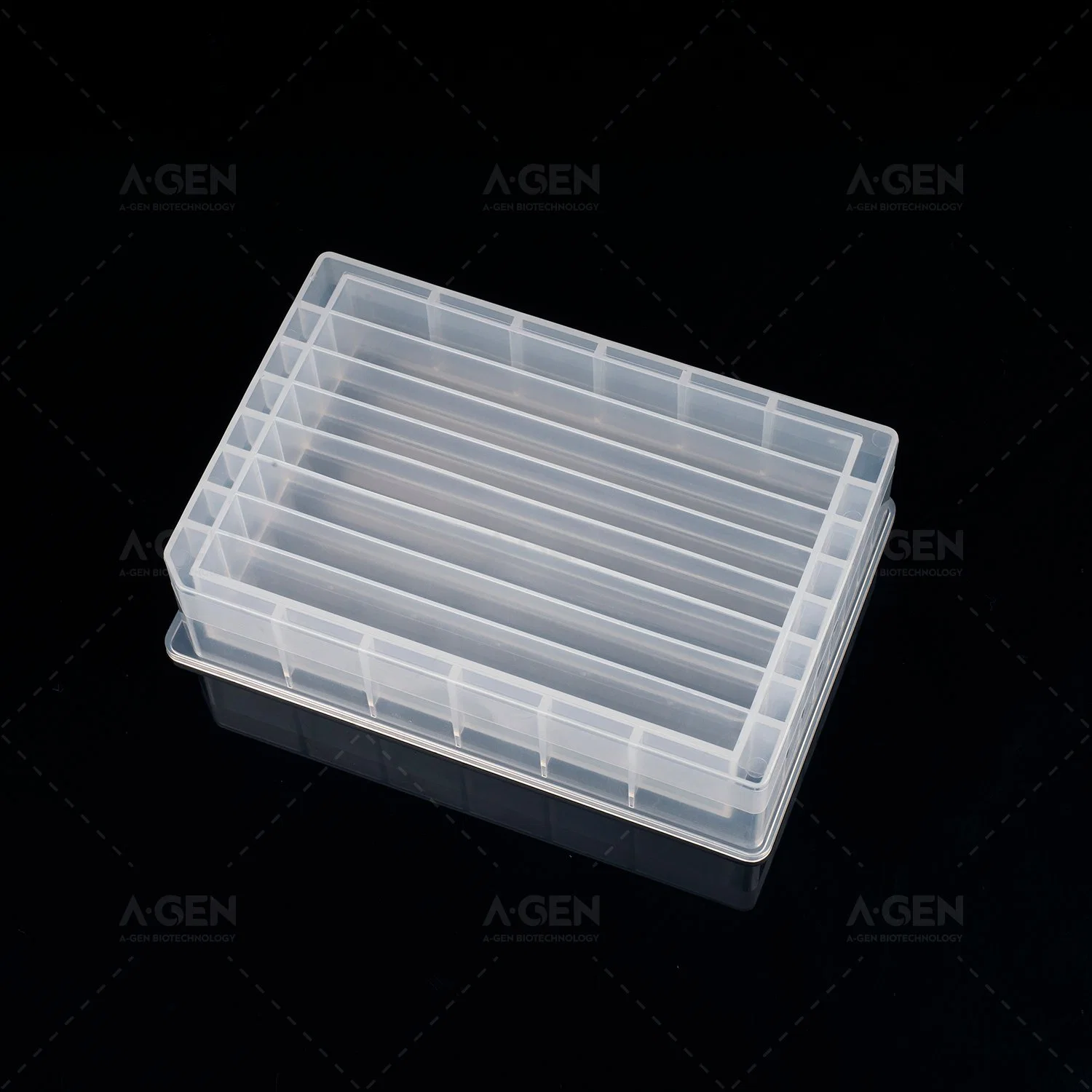 180ml 8 Channel Troughs Reagent Reservoir - Sbs Standard PP Material