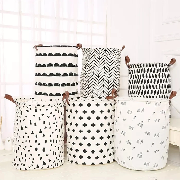 Premium Foldable Dirty Clothes Basket with Waterproof Lining