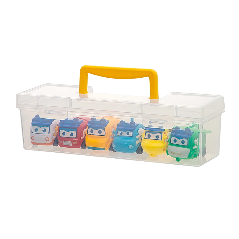 Caixa de armazenamento para carros brinquedos Organizador de contentores de plástico para uso doméstico