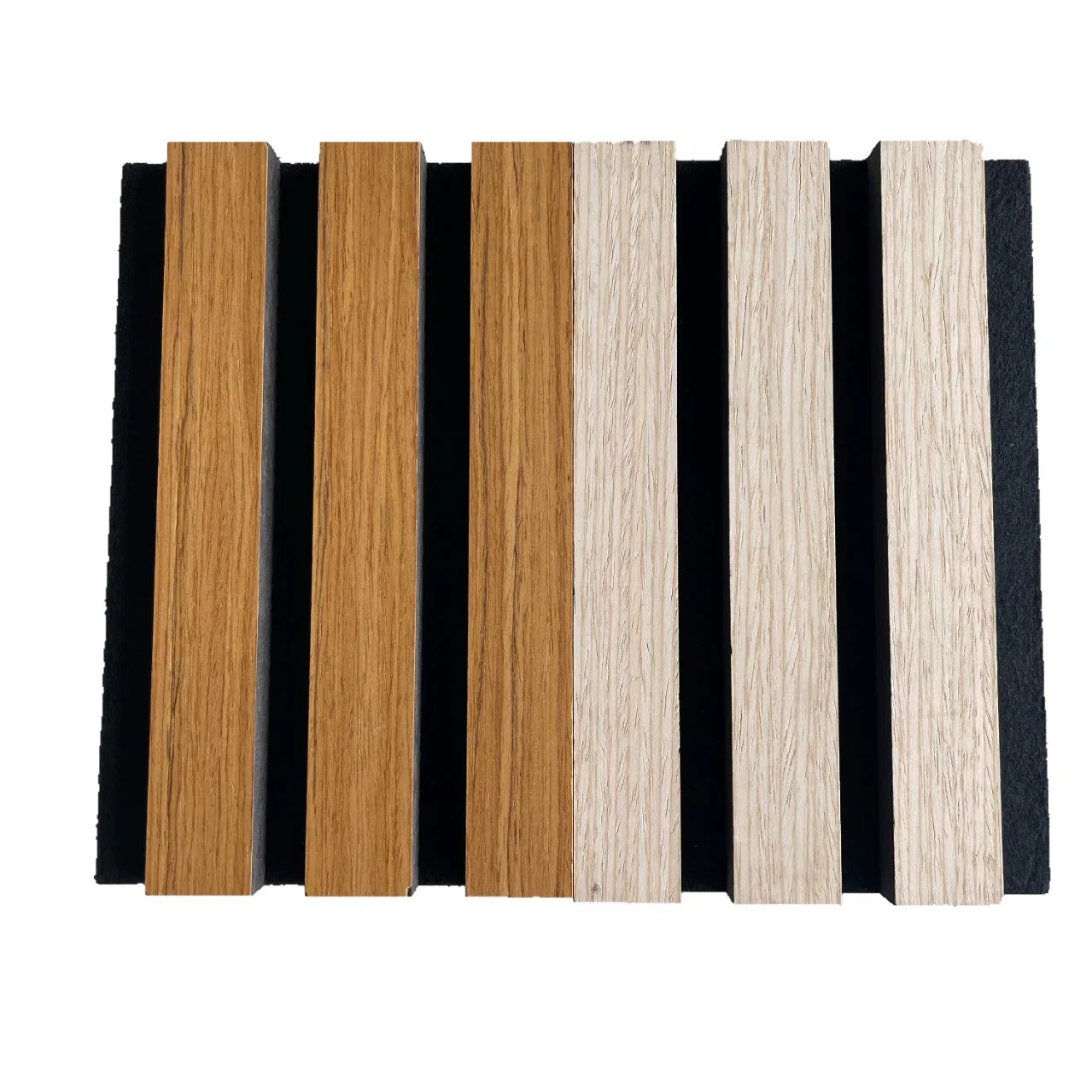 Slat Pattern Wood Felt Acoustic Panel Wall Ceiling Interior Decorated Sound Absorption