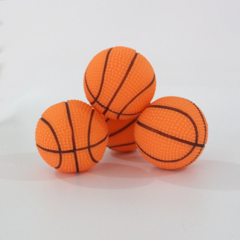 Tc5013 gros commerce de gros de matériel en vinyle résistant Pet Toy boules grinçants de basket-ball pour les chiens