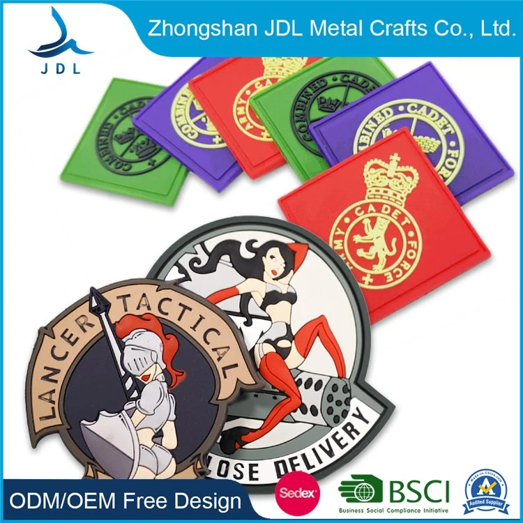 OEM Availablemetal Logo Labelsmetal Label Silicone Badge Rubber Emblem for Clothing Accessories