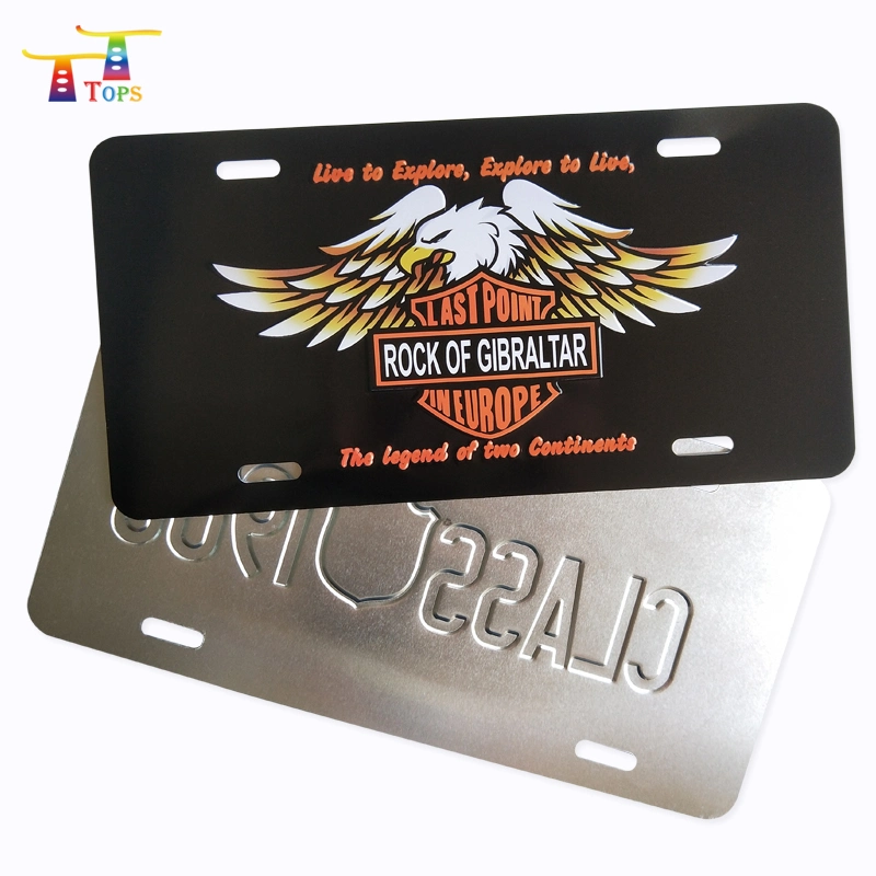 Decorative Cheap Price Aluminum Sign Sublimation License Plate Blank Car Number Plate