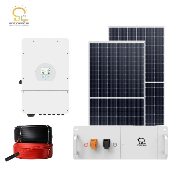 CE aprobado Home Generador de Energía Solar litio off sistema de red Con precio de fábrica Brhf-5kw