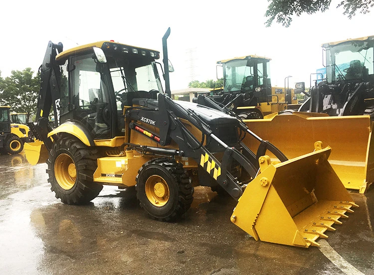 Xuzhou Factory Mini Backhoe Loader Xc870K with Weichai Deutz Engine and Extended Arm