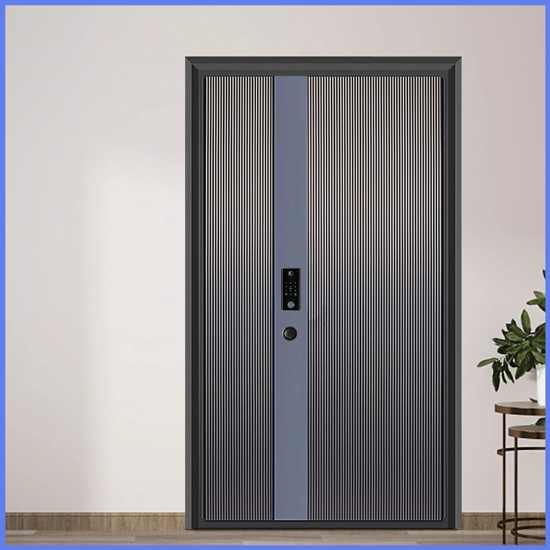 China Door Security Cold Rolled Steel Swing Modern Anti-Theft Entry Doors